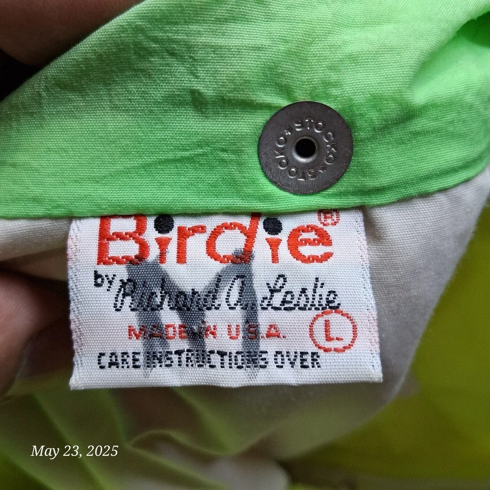 Birdie Richard Leslie Jacket Laze Daze Mermaid Graphic Sz Large‎ 90s Windbreaker